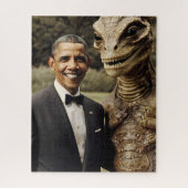 Obama Alien ontmoet fotosamenzwering Legpuzzel (Verticaal)