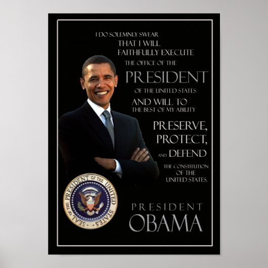 Obama ambtseed poster (Voorkant)