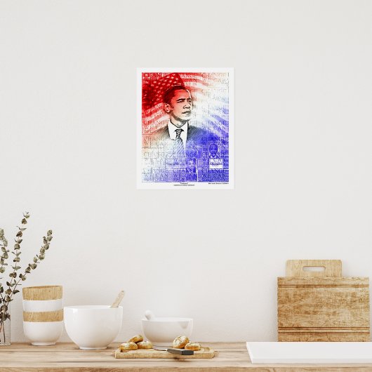 Obama American Dream Version - Gepersonaliseerd Poster (Keuken)