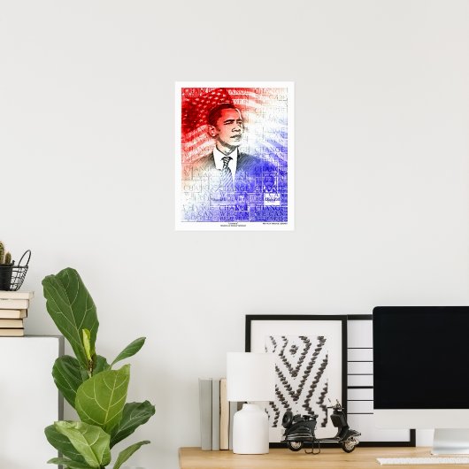 Obama American Dream Version - Gepersonaliseerd Poster (Thuiskantoor)