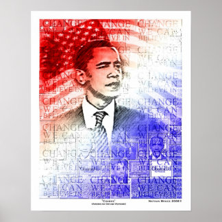 Obama American Dream Version - Gepersonaliseerd Poster