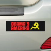 Obama Amerika 3 Bumpersticker (Op auto)