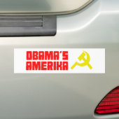 Obama Amerika 3 Bumpersticker (Op auto)