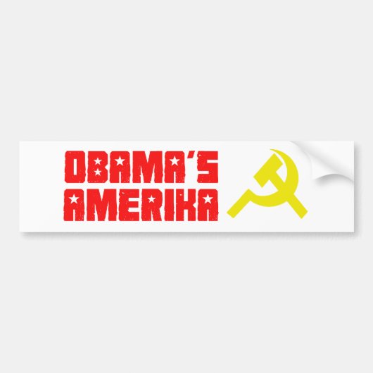 Obama Amerika 3 Bumpersticker (Voorkant)