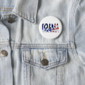 Obama Amerika vlag Ronde Button 5,7 Cm (In situ)