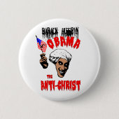 Obama Anti-Christus Button (Voorkant)