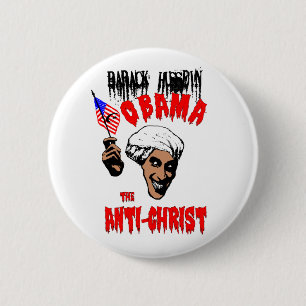 Obama Anti-Christus Button