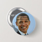 Obama-anti. Ronde Button 5,7 Cm (Voorkant /achterkant)