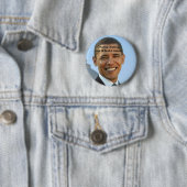 Obama-anti. Ronde Button 5,7 Cm (In situ)