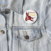 OBAMA ATE MY COUSIN.png Ronde Button 5,7 Cm (In situ)