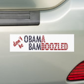Obama Bamboozled - Gepersonaliseerd Bumpersticker (Op auto)