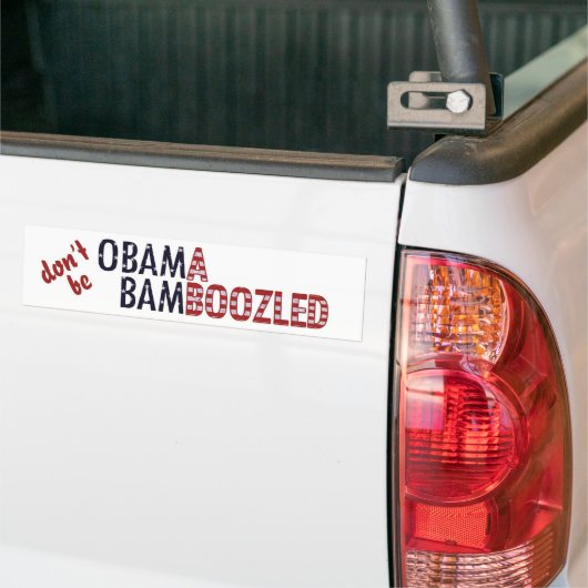 Obama Bamboozled - Gepersonaliseerd Bumpersticker (Op Truck)