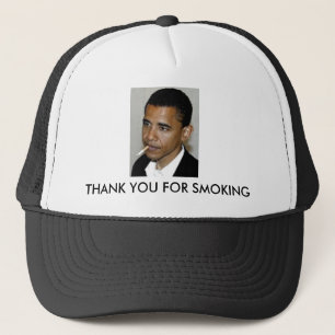 Obama, bedankt voor het roken trucker pet