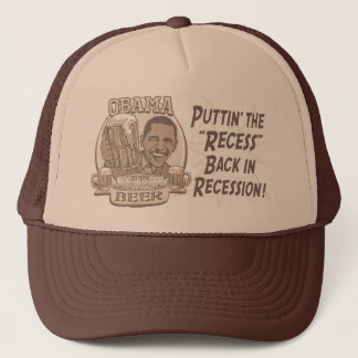 Obama beer anti-recessie-gear trucker pet
