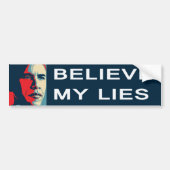 Obama Believe Sheeple Bumpersticker (Voorkant)