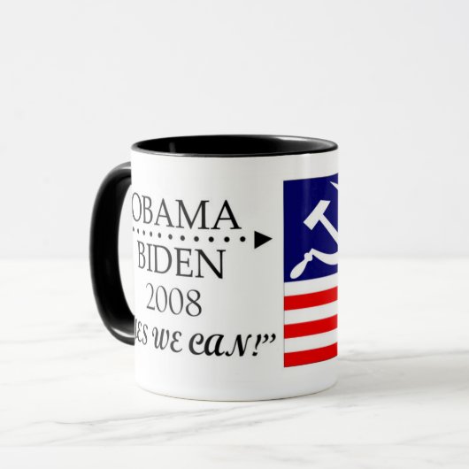 Obama-Biden2008 Coffee-Mok Mok (Voorkant links)