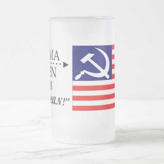 Obama-Biden2008 Frosty Matglas Bierpul (Center)