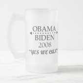 Obama-Biden2008 Frosty Matglas Bierpul (Links)