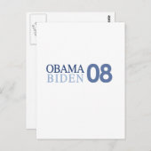 Obama Biden '08 Briefkaart (Voorkant / Achterkant)