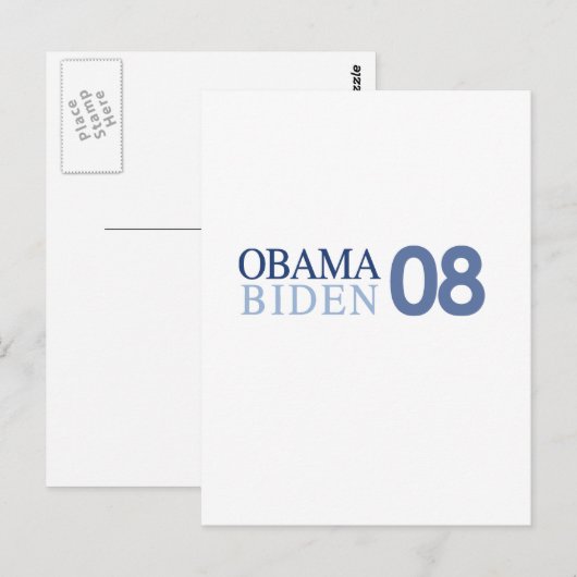 Obama Biden '08 Briefkaart (Voorkant / Achterkant)