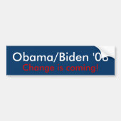 Obama/Biden '08 Bumpersticker (Voorkant)