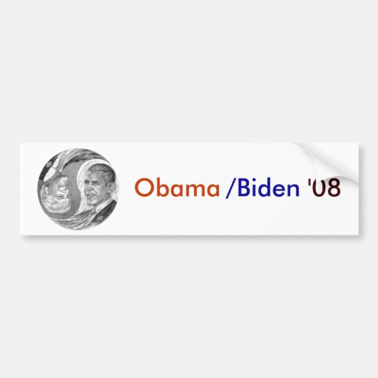 Obama /Biden '08 Bumpersticker (Voorkant)