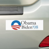 Obama Biden '08 Bumpersticker (Op auto)