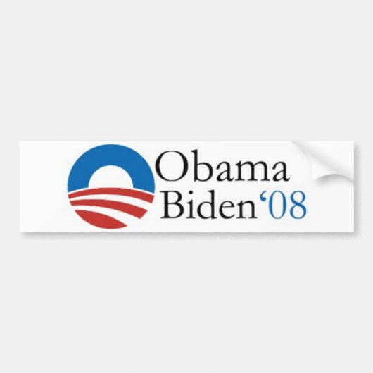 Obama Biden '08 Bumpersticker (Voorkant)