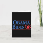  Obama Biden 08-campagne Kaart (Voorkant)