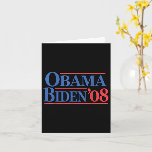  Obama Biden 08-campagne Kaart (Gele Bloem)