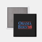  Obama Biden 08-campagne Magneet (Voorkant / Achterkant)