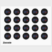 Obama Biden 08-campagne Ronde Sticker (Vel)