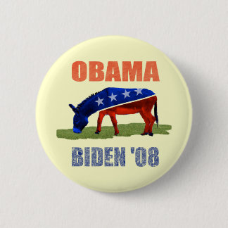 Obama Biden '08 Democratische Button Pin