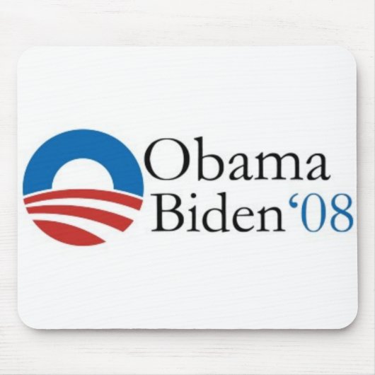 Obama Biden '08 Mousepad Muismat (Voorkant)