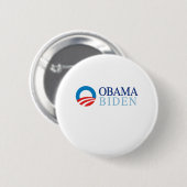 OBAMA / BIDEN 08 RONDE BUTTON 5,7 CM (Voorkant /achterkant)
