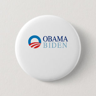 OBAMA / BIDEN 08 RONDE BUTTON 5,7 CM