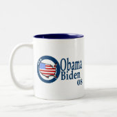 Obama Biden 08 Tweekleurige Koffiemok (Links)