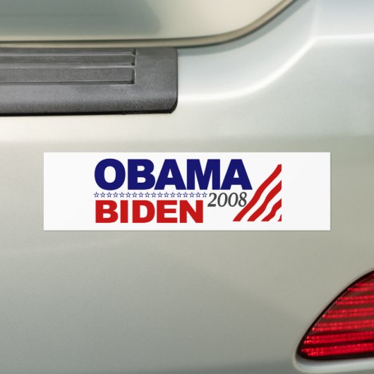 Obama Biden 2008 Bumpersticker (Op auto)
