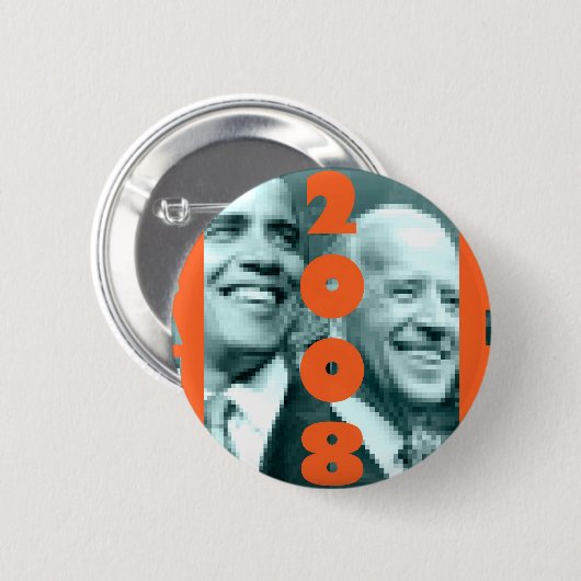 Obama Biden 2008 Button (Voorkant /achterkant)