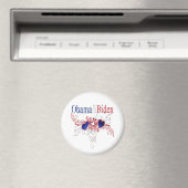 Obama Biden 2008 Patriottische harten Magneet (Insitu (Vaatwasser))