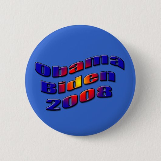 obama biden 2008 ronde button 5,7 cm (Voorkant)