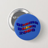obama biden 2008 ronde button 5,7 cm (Voorkant /achterkant)