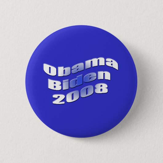 obama biden 2008 ronde button 5,7 cm (Voorkant)