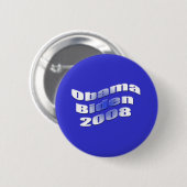 obama biden 2008 ronde button 5,7 cm (Voorkant /achterkant)