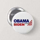 Obama Biden 2008 Ronde Button 5,7 Cm (Voorkant /achterkant)
