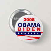 OBAMA-BIDEN, 2008 RONDE BUTTON 5,7 CM (Voorkant /achterkant)