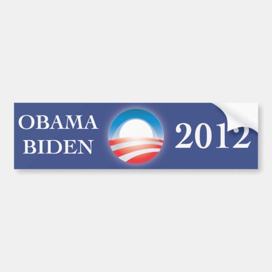 Obama & Biden 2012 bumpersticker (Voorkant)