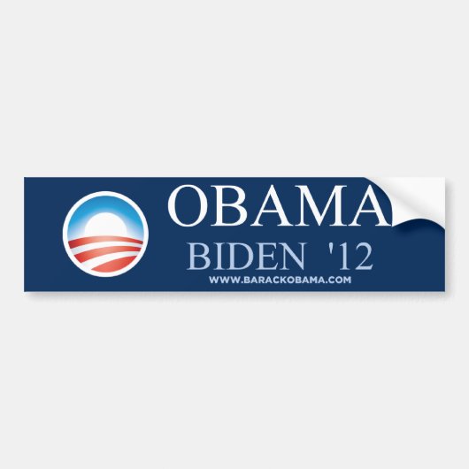 Obama Biden 2012 Bumpersticker (Voorkant)