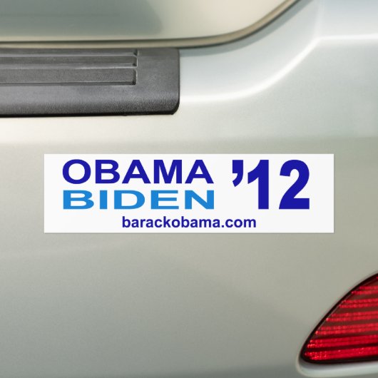 Obama Biden 2012 Bumpersticker (Op auto)