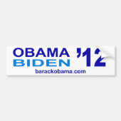 Obama Biden 2012 Bumpersticker (Voorkant)
